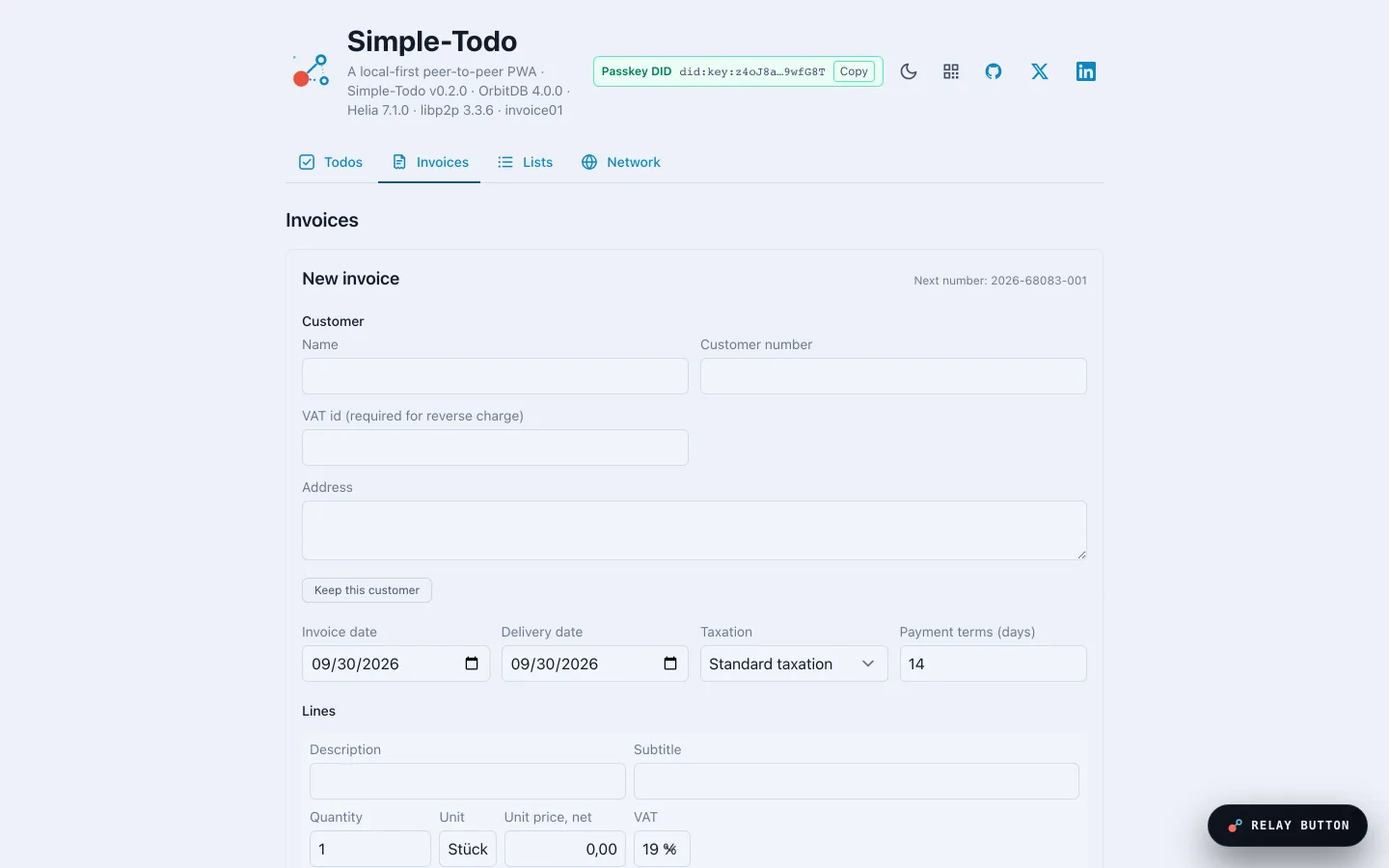 Invoice — invoice01